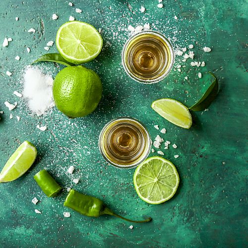 Tequila and limes