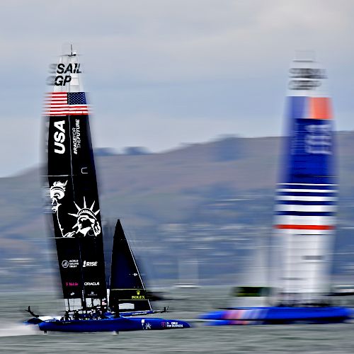 Sailboats on the water
